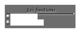  Les finitions
￼
 Les rambardes
 Lest & équilibrage